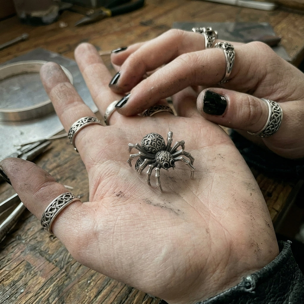 Vintage Spider Gothic Style Ring